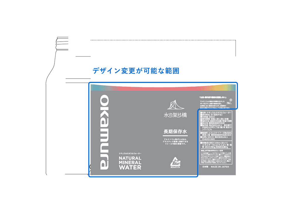 デザイン変更が可能な範囲